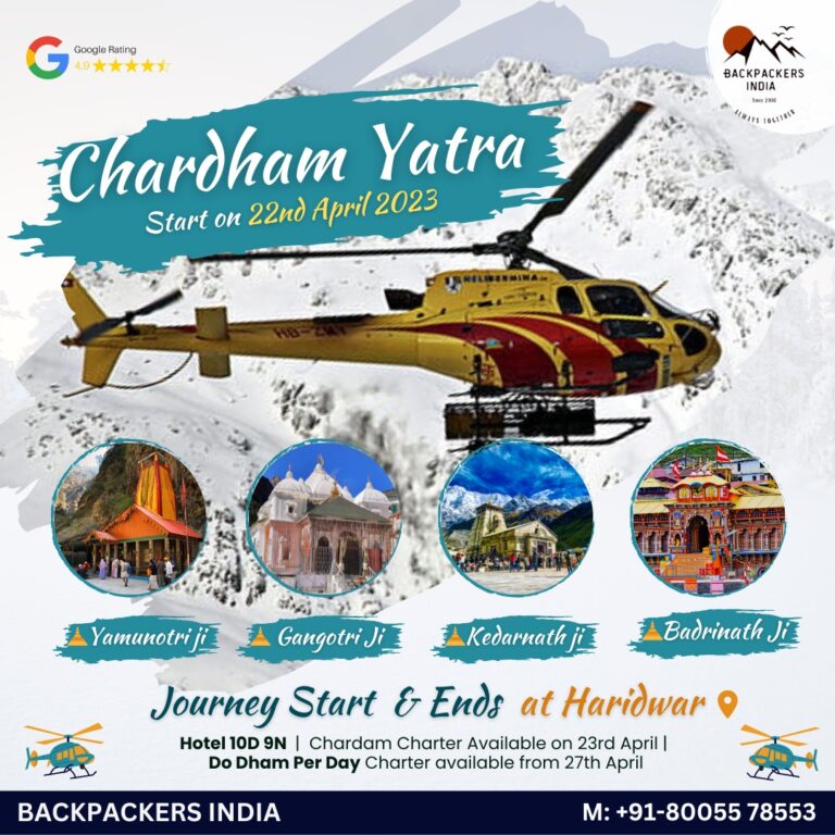 char dham yatra with backpackers india