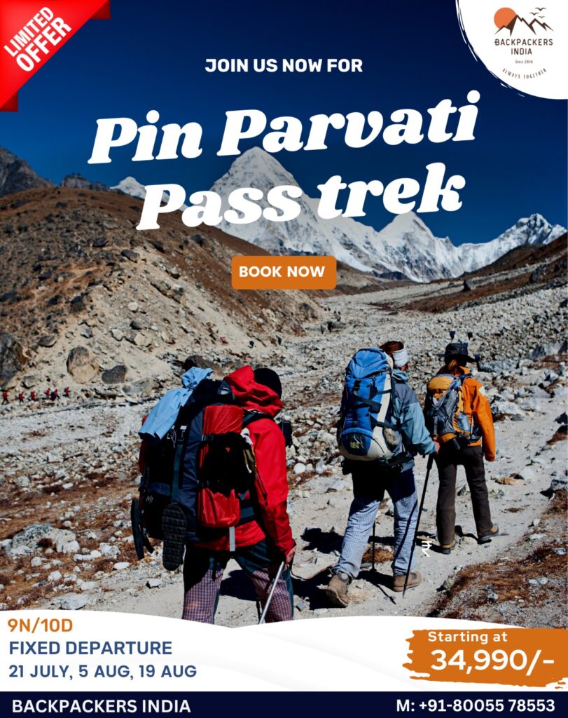 Pin Parvati Trek, Himachal Pradesh 2023 | Book @ Flat 20% Off
